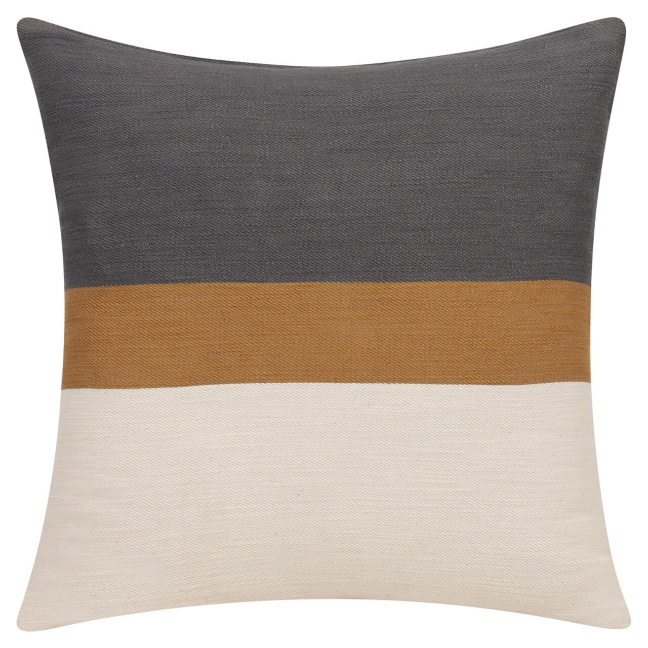 Edge Collections - 20-inch x 20-inch x 4-inch - Brown - Fashionable Striped Decorative Pillow - 1 Piece
